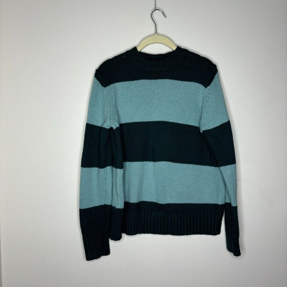 Ann Taylor Womens Color Blocking Sweater green and teal size small